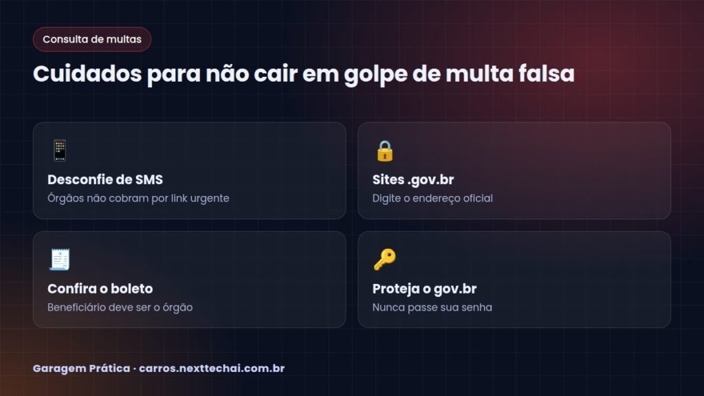 Cuidados para não cair em golpe de multa falsa