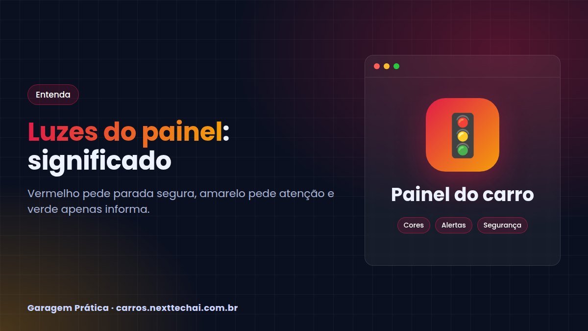 Luzes do painel do carro: o que significam e o que fazer